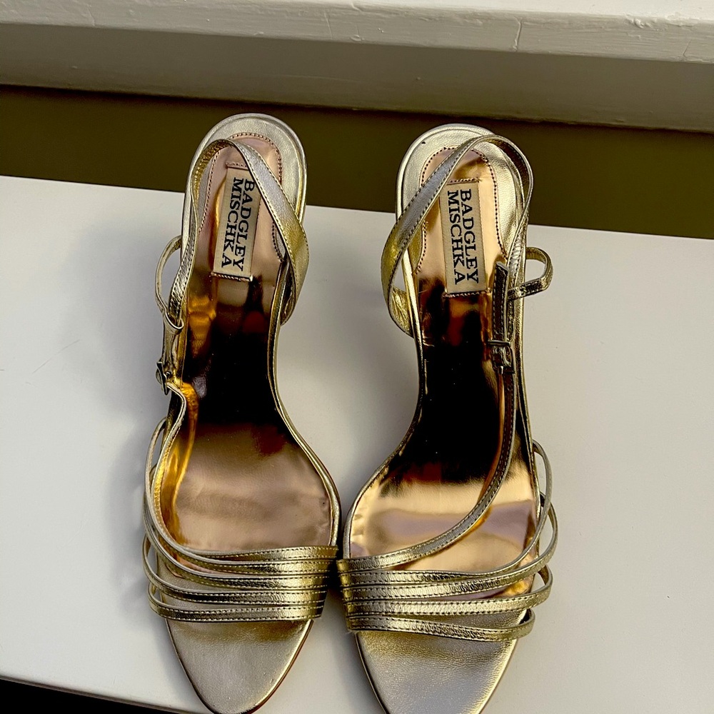 Baffled Mischka heels